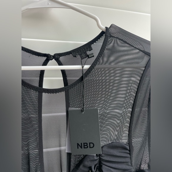 NWT NBD BLACK COCKTAIL DRESS - Picture 3 of 3